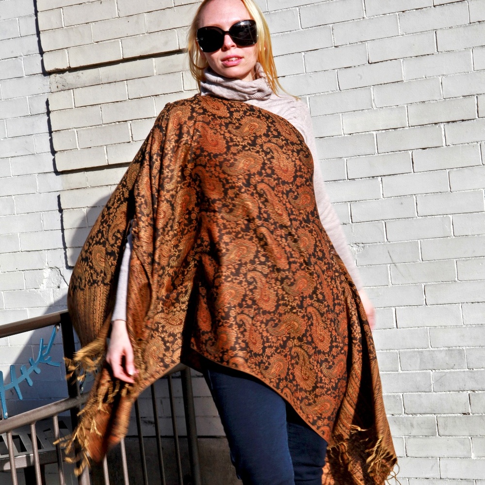Exclusive, versatile, paisley, shawl, wrap, cover!